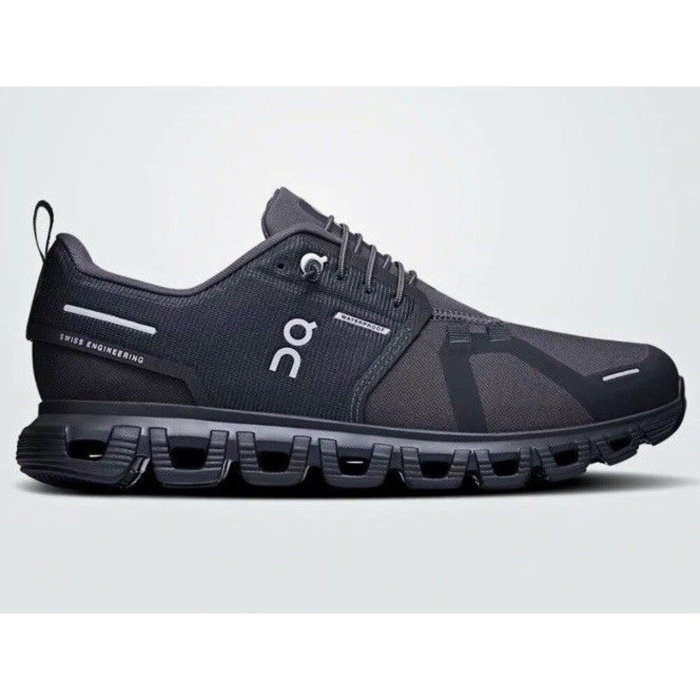 On Cloud 6 Waterproof Women's Black Lace-Up Low Top Running Walking Shoes Sz 6